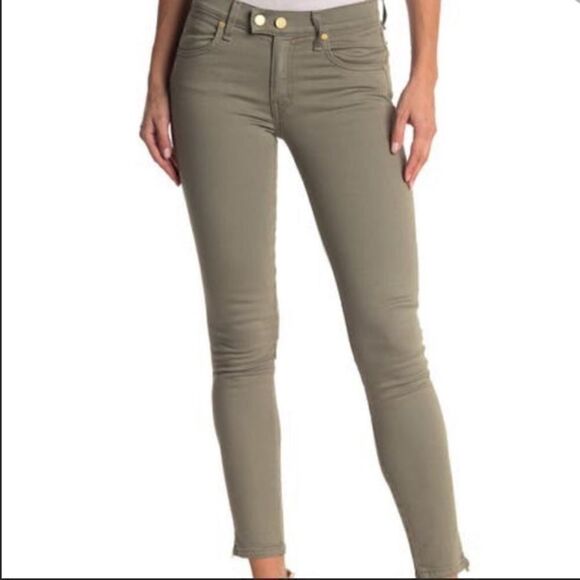 Ramy Brook NY Katie Sage Green Sage Ankle Zipper Design Pants - Picture 1 of 10